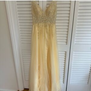 Elegant Cream Sequin Maxi Dress